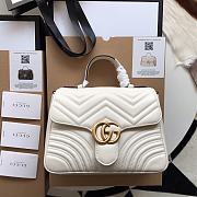 Gucci GG Marmont Small Top Handle Bag White 27x19x10.5cm - 1