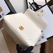Gucci GG Marmont Small Top Handle Bag White 27x19x10.5cm - 6