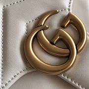Gucci GG Marmont Small Top Handle Bag White 27x19x10.5cm - 3
