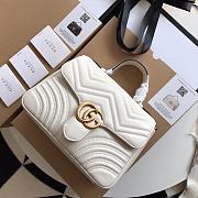 Gucci GG Marmont Small Top Handle Bag White 27x19x10.5cm - 2