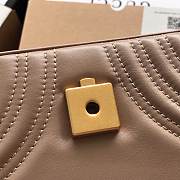 Gucci GG Marmont Mini Top Handle Bag Beige ‎547260 21x15.5x8cm - 2