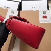 Gucci GG Marmont Mini Top Handle Bag Red ‎547260 21x15.5x8cm - 3