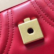 Gucci GG Marmont Mini Top Handle Bag Red ‎547260 21x15.5x8cm - 2