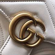 Gucci GG Marmont Mini Top Handle Bag White ‎547260 21x15.5x8cm - 2