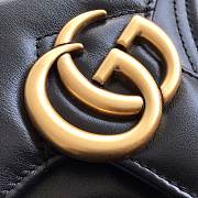 Gucci GG Marmont Mini Top Handle Bag Black ‎547260 21x15.5x8cm - 6