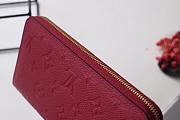 Louis Vuitton Zippy Wallet Monogram Leather Scarlet M63691 19.5x10cm - 6