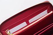Louis Vuitton Zippy Wallet Monogram Leather Scarlet M63691 19.5x10cm - 4