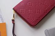 Louis Vuitton Zippy Wallet Monogram Leather Scarlet M63691 19.5x10cm - 3