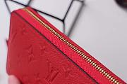 Louis Vuitton Zippy Wallet Monogram Leather Red M64090 19.5x10cm - 4