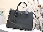 Prada Large Galleria Saffiano Leather Bag Gray 1BA274 32×24×14cm - 1