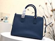 Prada Large Galleria Saffiano Leather Bag Navy 1BA274 32×24×14cm - 4