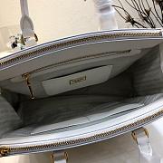 Prada Large Galleria Saffiano Leather Bag White 1BA274 32×24×14cm - 3