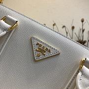 Prada Large Galleria Saffiano Leather Bag White 1BA274 32×24×14cm - 2