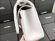 Chanel Flap Bag Gold-tone Metal Lampskin White A1113 30cm  - 4