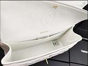 Chanel Flap Bag Gold-tone Metal Lampskin White A1113 30cm  - 2