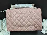Chanel Flap Bag Gold-tone Metal Lampskin Light Pink A1113 30cm - 5