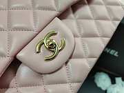Chanel Flap Bag Gold-tone Metal Lampskin Light Pink A1113 30cm - 2