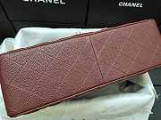 Chanel Flap Bag Gold-tone Metal Grained Leather Red A1113 30cm - 5
