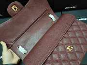 Chanel Flap Bag Gold-tone Metal Grained Leather Red A1113 30cm - 2