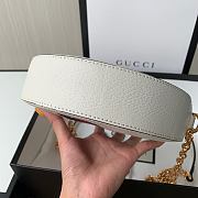 Gucci Ophidia Mini Round Shoulder Bag White 550618 18x18x4.5cm - 5