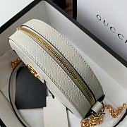 Gucci Ophidia Mini Round Shoulder Bag White 550618 18x18x4.5cm - 2