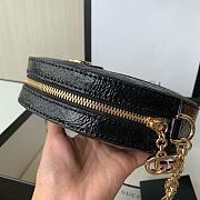 Gucci Ophidia Mini Round Shoulder Bag Black 550618 18x18x4.5cm - 2