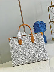 Louis Vuitton Onthego MM Since 1854 Jacquard Ecru/Caramel M59614 35x27x14cm - 2
