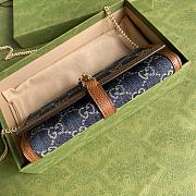 Gucci Jackie 1961 Chain Wallet Denim 652681 19x10x3.5cm - 6