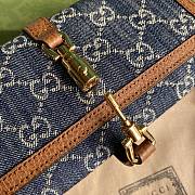 Gucci Jackie 1961 Chain Wallet Denim 652681 19x10x3.5cm - 4
