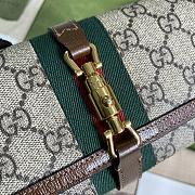 Gucci Jackie 1961 Chain Wallet GG Supreme Canvas 652681 19x10x3.5cm - 2