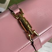 Gucci Jackie 1961 Chain Wallet Pink Leather 652681 19x10x3.5cm - 3