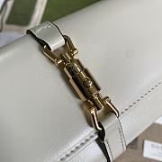 Gucci Jackie 1961 Chain Wallet White Leather 652681 19x10x3.5cm - 4