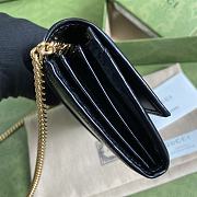 Gucci Jackie 1961 Chain Wallet Black Leather 652681 19x10x3.5cm - 6