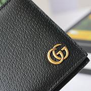 Gucci GG Marmont Leather Wallet Black 428725 11x9cm - 5