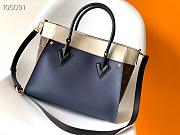 Louis Vuitton On My Side MM Navy M58485 30.5x24.5x14cm - 6