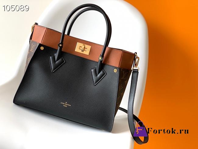 Louis Vuitton On My Side MM Black M53823 30.5x24.5x14cm - 1