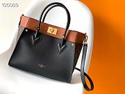 Louis Vuitton On My Side MM Black M53823 30.5x24.5x14cm - 1