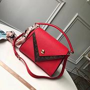 Louis Vuitton Double V Bag Monogram Canvas Red M54439 28x21x16cm - 1