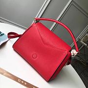 Louis Vuitton Double V Bag Monogram Canvas Red M54439 28x21x16cm - 3