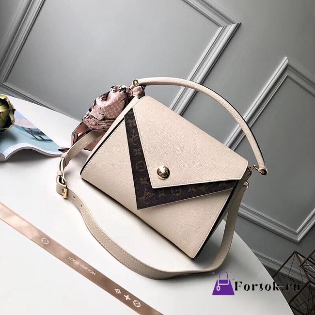 Louis Vuitton Double V Bag Monogram Canvas Creme M54439 28x21x16cm - 1