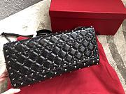 Valentino Garavani Rockstud Spike Tote Bag Full Black 26x13x20cm - 3