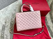 Valentino Garavani Rockstud Spike Tote Bag Pink 26x13x20cm - 6