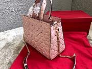 Valentino Garavani Rockstud Spike Tote Bag Pink 26x13x20cm - 4