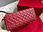 Valentino Garavani Rockstud Spike Tote Bag Red 26x13x20cm - 5