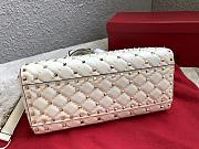 Valentino Garavani Rockstud Spike Tote Bag White 26x13x20cm - 5