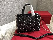 Valentino Garavani Rockstud Spike Tote Bag Black 26x13x20cm - 3