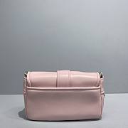Prada Pocket Nappa Leather Bag Pink 1BD295 22x7.5x14cm - 4