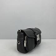 Prada Pocket Nappa Leather Bag Black 1BD295 22x7.5x14cm - 4