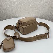 Prada Re-Edition 2005 Hobo Camera Nylon Bag Brown 1BH153 20x15x5cm - 6