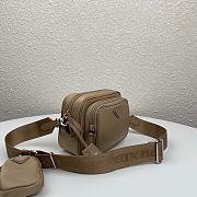 Prada Re-Edition 2005 Hobo Camera Nylon Bag Brown 1BH153 20x15x5cm - 5